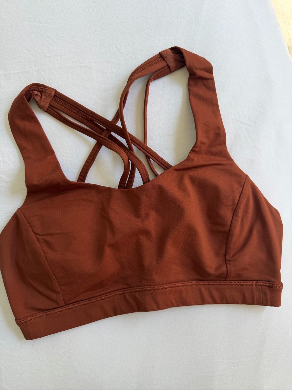 lululemon Free to Be Serene Bra *Light Support, C/D Cup Sports Bra, Brown, Size
